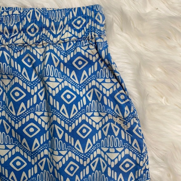 KAVU Blue & White Pattern Tencel Skirt - Picture 7 of 10